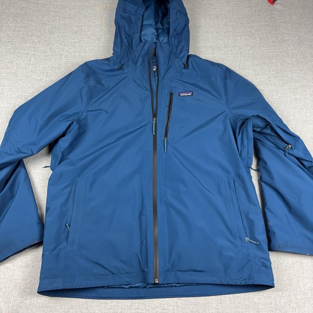 Patagonia Ski Jacket Mens XL Blue Insulated H2No RECCO Hooded 31195 FA23